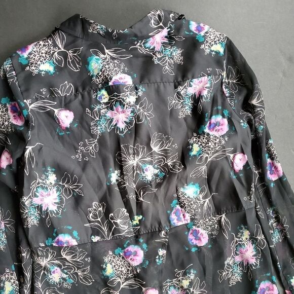 Lauren Conrad Floral Long Sleeve Blouse - Picture 7 of 8